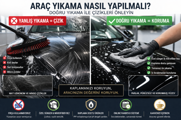 Araç Yıkama Nasıl Yapılmalı?